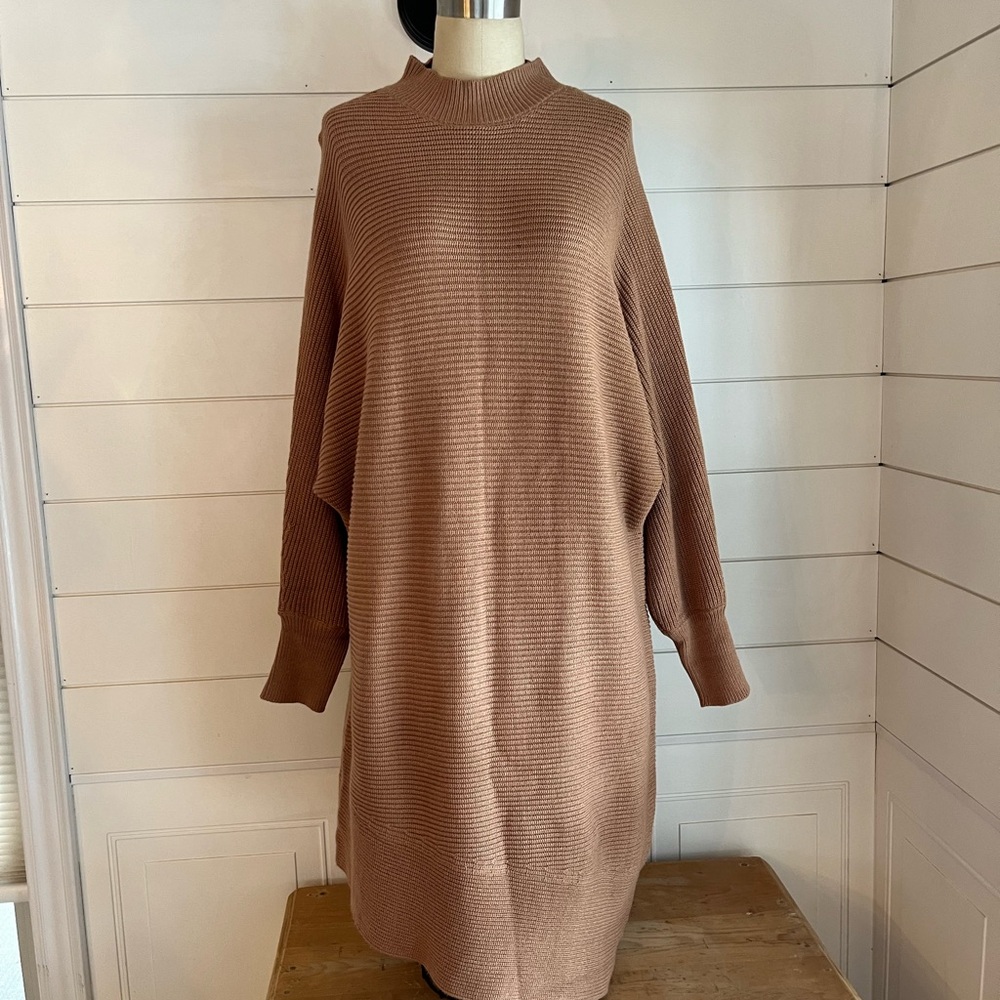 Cozy Ribbed Knit Sweater Dress